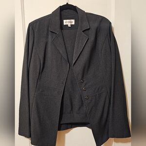 Studio I Charcoal Pinstripe Jacket